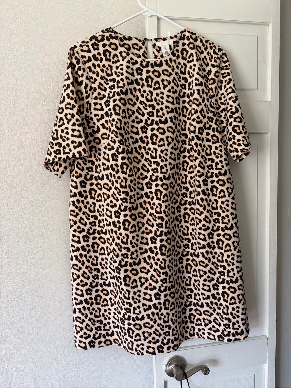 H&M Leopard Print Shift Dress - Tan & Black